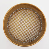 6" Brass Sieve, No. 4 Brass Mesh