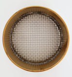 6" Brass Sieve, No. 5 Stainless Steel Mesh