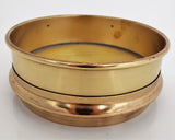 6" Brass Sieve, No. 40 Brass Mesh