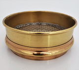 5" Brass Sieve, No. 4 Stainless Steel Mesh