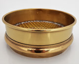 5" Brass Sieve, No. 5 Stainless Steel Mesh
