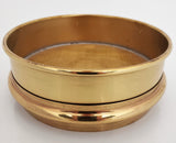 5" Brass Sieve, No. 25 Brass Mesh