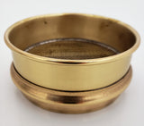 5" Brass Sieve, No. 12 Brass Mesh