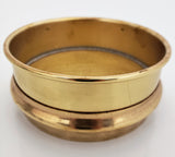 5" Brass Sieve, No. 16 Brass Mesh