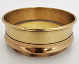 8" Brass Sieve, No. 60 Brass Mesh, Half Height