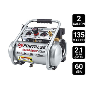 2 Gallon, 135 PSI  Air Compressor