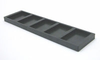 Sample Tray - Plastic, Narrow,  5 Compartment
