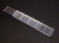 Sample Tray - 5 Compartment with Sliding Lid, Clear