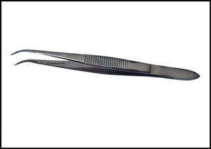 Forcep - Curved, Fine Point (4 1/2")