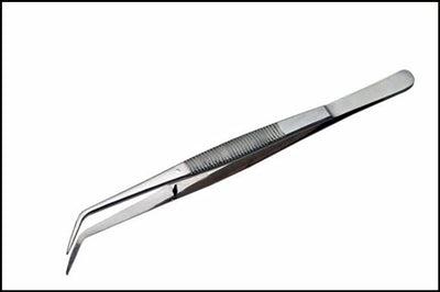 Forcep - Curved, Fine Point (6