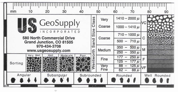Soil Classification Grain Card.pdf Grain Size Card | Geology Tools | Geology Supplies - US GeoSupply Inc ...
