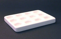Porcelain Spot Plate, White